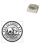 Ex Libris - Walking Elephant Gummistempel (Stempel)