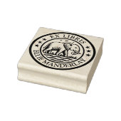 Ex Libris - Walking Elephant Gummistempel (Stempel)