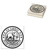 Ex Libris - Walking Elephant Gummistempel (Stempel)