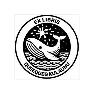 Ex Libris - Weißwal Gummistempel