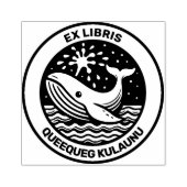 Ex Libris - Weißwal Gummistempel (Prägung)