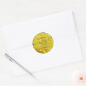 Ex Libris Yellow Zinnia Stickers zu individualisie (Umschlag)