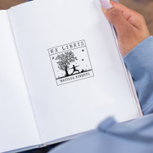 Ex Libris Yoga mit einer Katze in der Natur, Buch