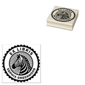 Ex Libris - Zebra Gummistempel (Stempel)