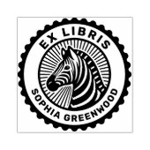 Ex Libris - Zebra Gummistempel (Prägung)