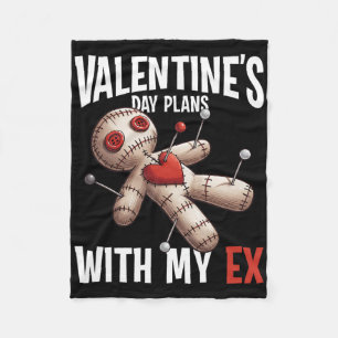 Ex-Liebhaber-Voodoo-Puppe Valentinstag Plan Lustig Fleecedecke