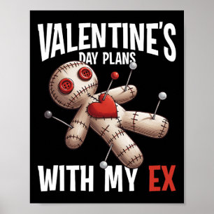 Ex-Liebhaber-Voodoo-Puppe Valentinstag Plan Lustig Poster