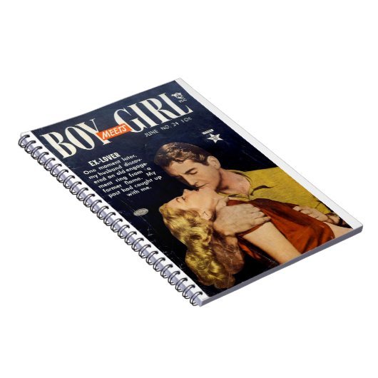 Ex Lover - Romance Comic Book - Retro Comic Notizblock (Rechte Seite)