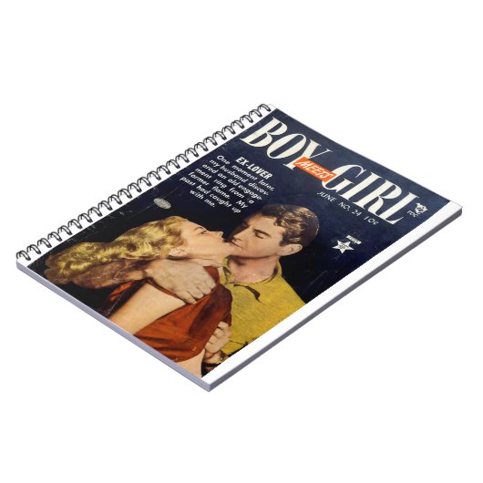 Ex Lover - Romance Comic Book - Retro Comic Notizblock (Linke Seite)