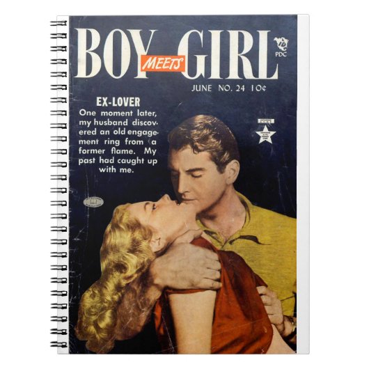 Ex Lover - Romance Comic Book - Retro Comic Notizblock (Vorderseite)