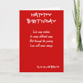 Ex-Mann-Geburtstagskarten Karte (Vorderseite)