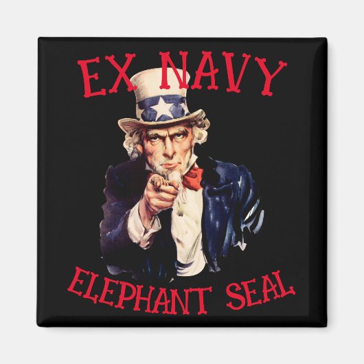 Ex Navy Elephant Siegel Magnet (Vorne)