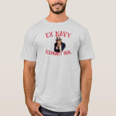 Ex Navy Elephant Siegel T-Shirt (Vorderseite)