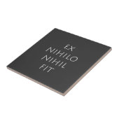 Ex Nihilo Nihil Fit Fliese (Seite)