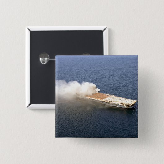 Ex-Oriskany, ein stillgelegtes Luftfahrzeug Button (Vorne & Hinten)