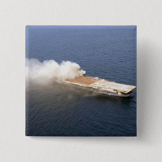 Ex-Oriskany, ein stillgelegtes Luftfahrzeug Button (Vorderseite)