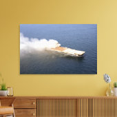 Ex-Oriskany, ein stillgelegtes Luftfahrzeug Leinwanddruck (Insitu (Wohnzimmer))