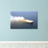 Ex-Oriskany, ein stillgelegtes Luftfahrzeug Leinwanddruck (Insitu (Holzboden))