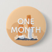 ex Raucher ein Monat beendigte zu rauchen Button (Vorderseite)