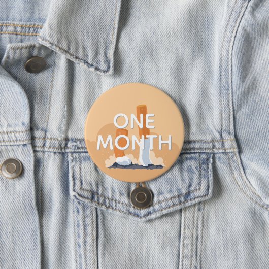 ex Raucher ein Monat beendigte zu rauchen Button (Beispiel)