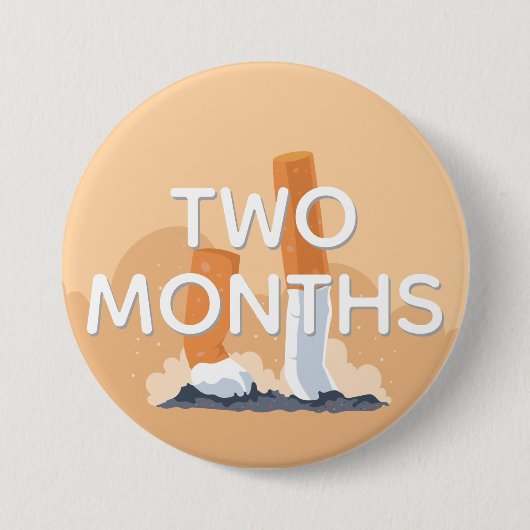 ex Raucher zwei Monate beendigte zu rauchen Button (Vorderseite)