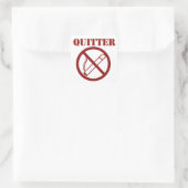 Ex Smoker, weil ich QUITTER bin Quadratischer Aufkleber (Tasche)