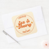 $ex und Theorie Quadratischer Aufkleber (Umschlag)