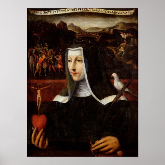 Ex Voto gewidmet St. Catherine von Siena Poster (Vorne)