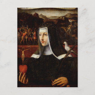 Ex Voto gewidmet St. Catherine von Siena Postkarte