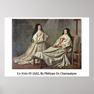 Ex-Voto von 1662, von Philippe de Champaigne Poster