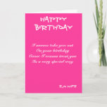 Ex-wife birthday cards-I wanna take you out Karte<br><div class="desc">I wanna take you out birthday greeting cards with dedication to a special ex-wife</div>