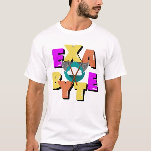 Exabyte-Datenmesseinheit T-Shirt (Vorderseite)