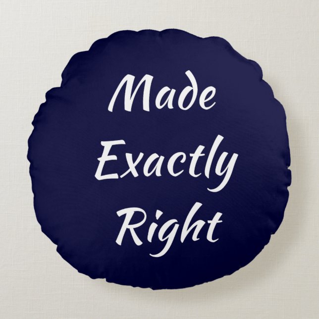 Exakt rechtes Rundkissen Rundes Kissen (Vorderseite)