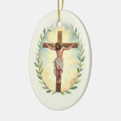 Exaltation of the Cross God's Peace and Blessings Keramik Ornament (Links)