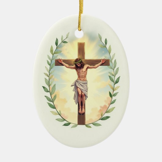 Exaltation of the Cross God's Peace and Blessings Keramik Ornament (Vorne)