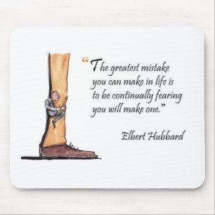 Exam motivierend Zitat von Elbert Hubbard - Mousepad