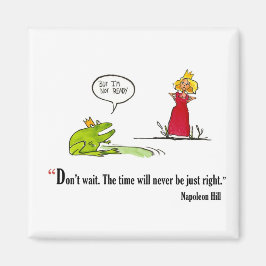 Exam motivierend Zitat von Napoleon Hill - Magnet