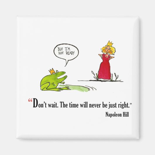 Exam motivierend Zitat von Napoleon Hill - Magnet (Vorne)