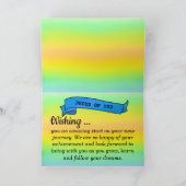 Exam Pass Banner Errungenschaft Herzlichen Glückwu Karte (Innenseite)