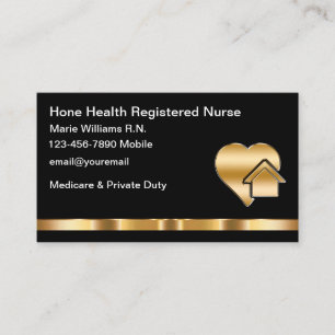 Examinierte Pflegefachkraft für Home Health Care Visitenkarte