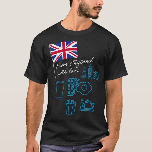 EXANGLIA (Blue + White) Basic T-Shirt (Vorderseite)