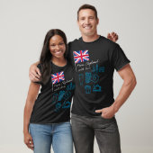 EXANGLIA (Blue + White) Basic T-Shirt (Unisex)