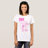 EXANGLIA (Pink) Basic T-Shirt (Vorne ganz)