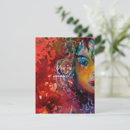 EXCALIBUR 2, hell rot, rosa lila Einladung (Stehend Vorderseite)