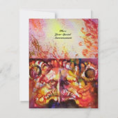 EXCALIBUR 4, hell rot, rosa lila Einladung (Rückseite)