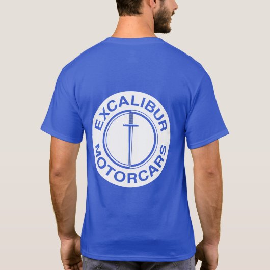 Excalibur Auto-Weißlogo T-Shirt (Rückseite)