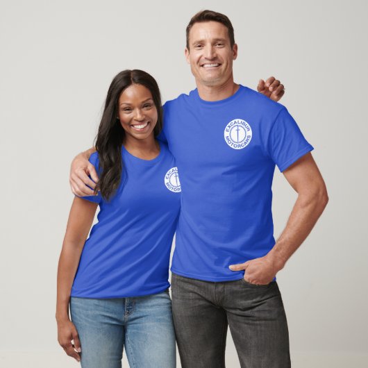 Excalibur Auto-Weißlogo T-Shirt (Unisex)