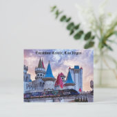 Excalibur Castle Las Vegas Postkarte (Stehend Vorderseite)