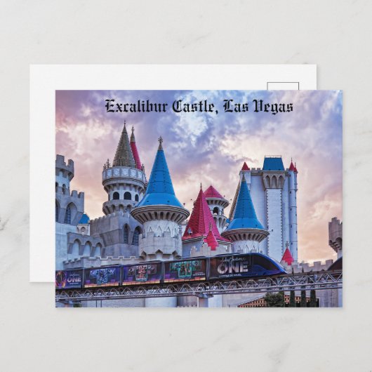 Excalibur Castle Las Vegas Postkarte (Vorne/Hinten)