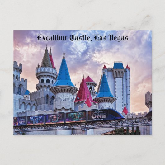 Excalibur Castle Las Vegas Postkarte (Vorderseite)